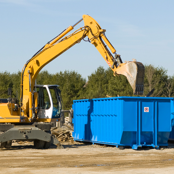 can i choose the location where the residential dumpster will be placed in Channing MI